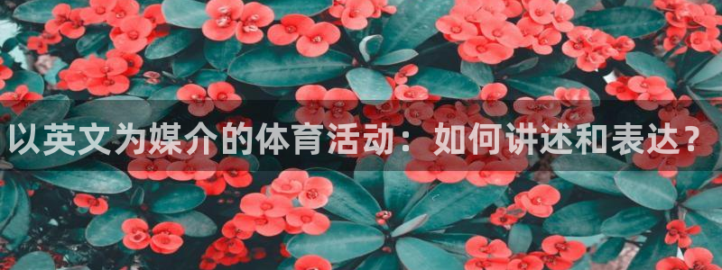 J9官网下载平台注册要钱吗是真的吗：以英文为媒介的体