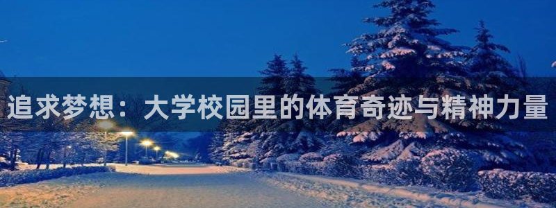J9官方集团官网:追求梦想:大学校园里的体育奇迹与精神力量