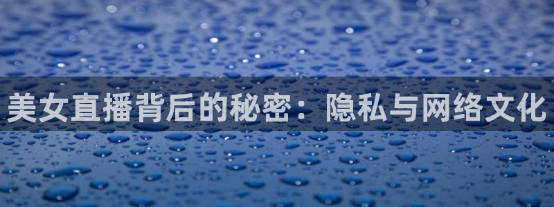 看球吧中超直播：美女直播背后的秘密：隐私与网络文化